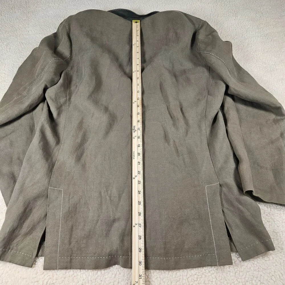 Tommy Bahama Island Life Sport Coat Mens L Brown‎ Linen Cotton Blazer Jacket